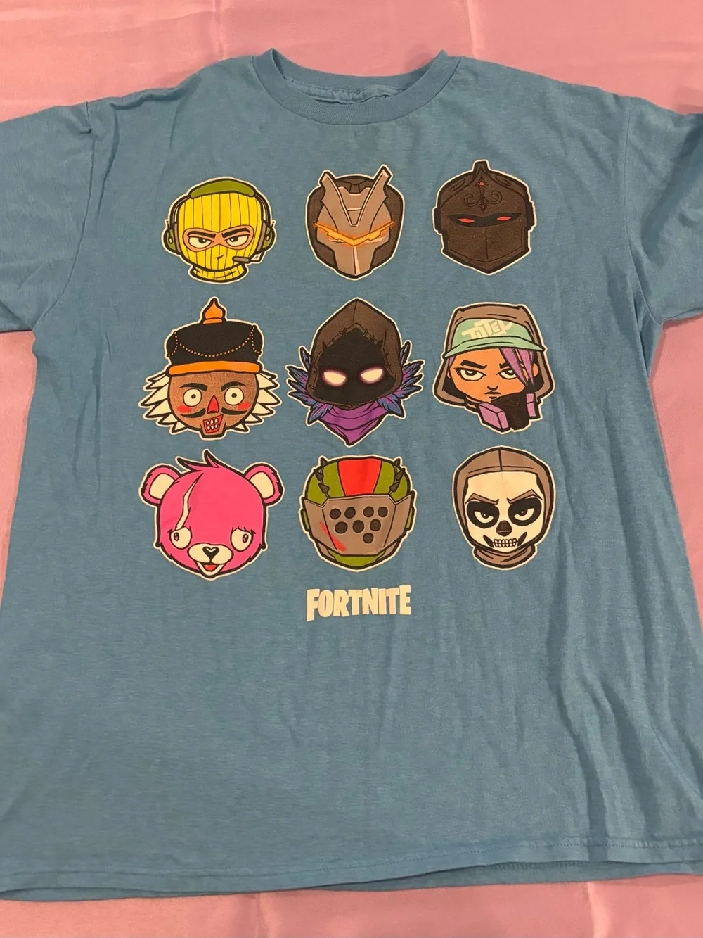 Fortnite Kids Light Blue Short Sleeve Graphic Tee